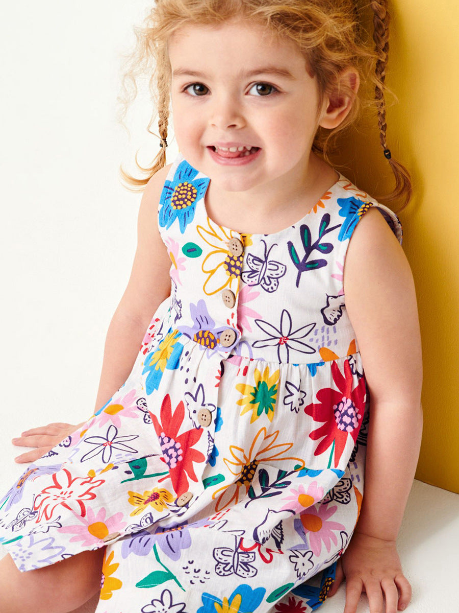 Alula Dress Printed Colorful Flower