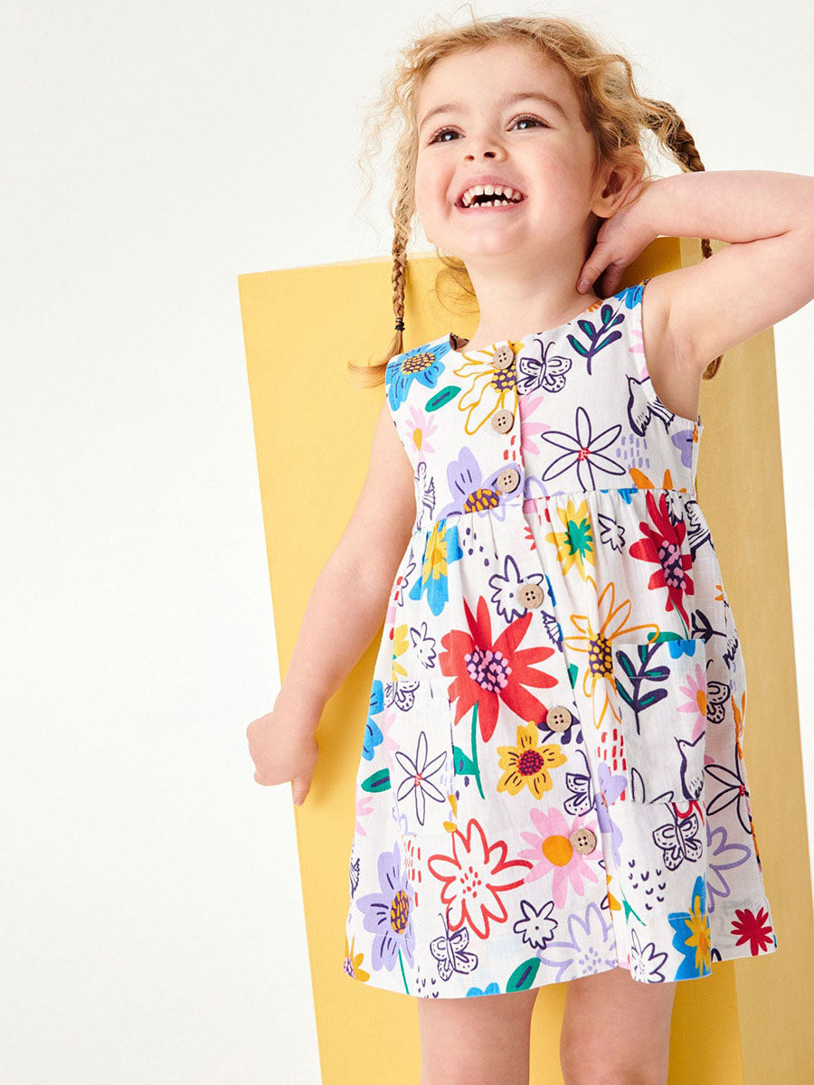 Alula Dress Printed Colorful Flower