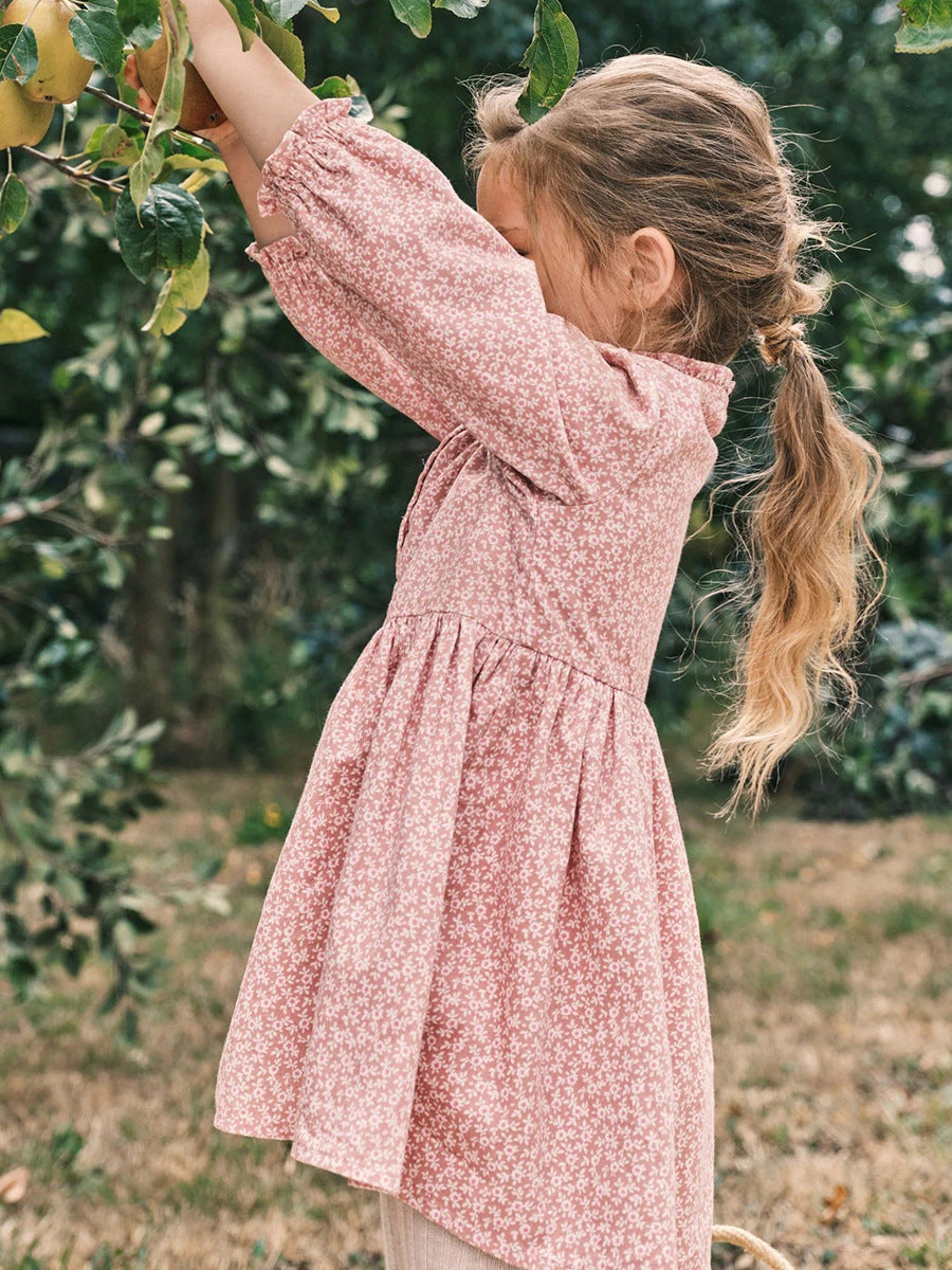 Gladys Flower Print Frills Dress