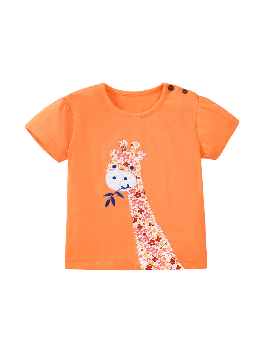 Laura Giraffe Orange T-shirt