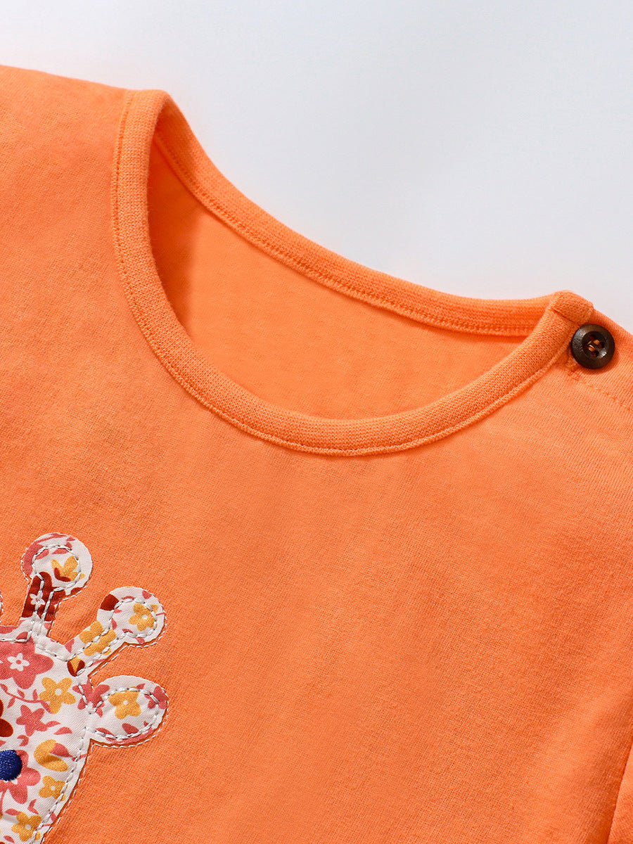 Laura Giraffe Orange T-shirt